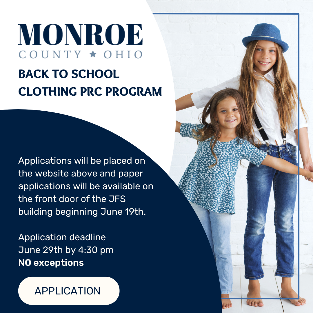 Back To School Clothing PRC Program ad
